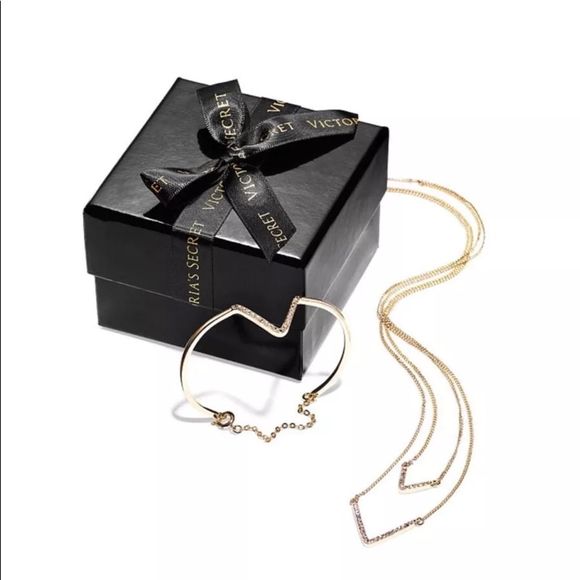 Victoria Secret Multi Strand Necklace Bracelet Set - Picture 10 of 10